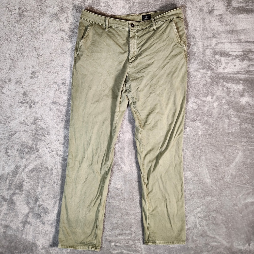 Adriano‎ Goldschmied AG Pants Women's 32R 34X28 Green Olive Caden Trousers